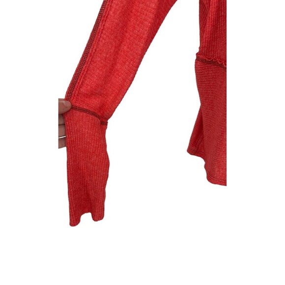 Free People We The Free Long Sleeve Londontown Oversized Asymmetrical Top Size M - Picture 4 of 13